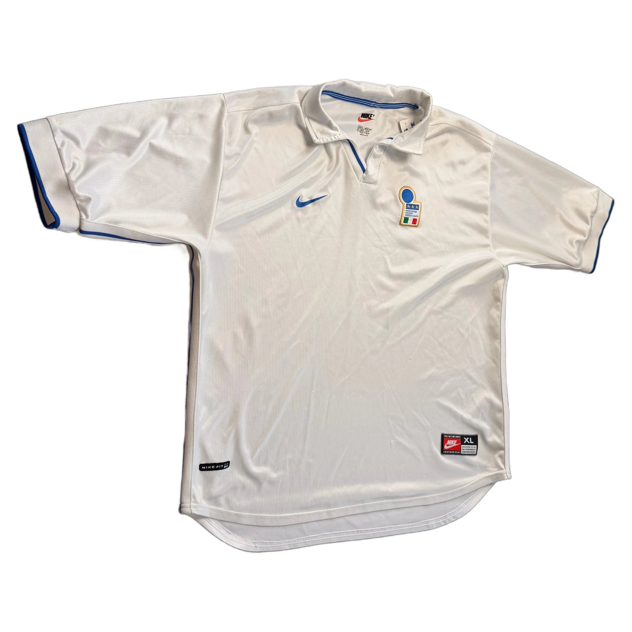 Italy National Team Away Shirt - White - XL - 1997
