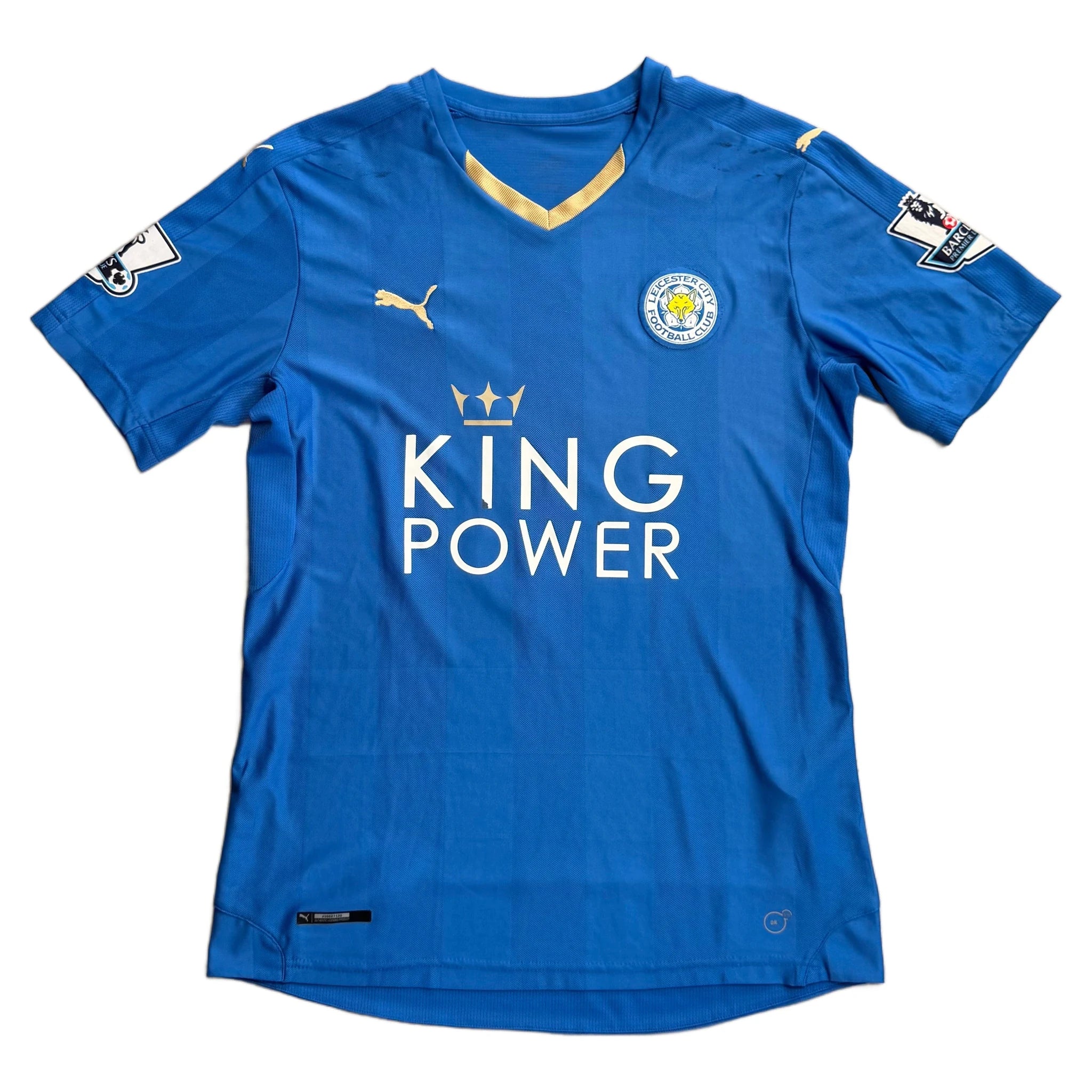 Leicester City Home Shirt - White - XL - 2015