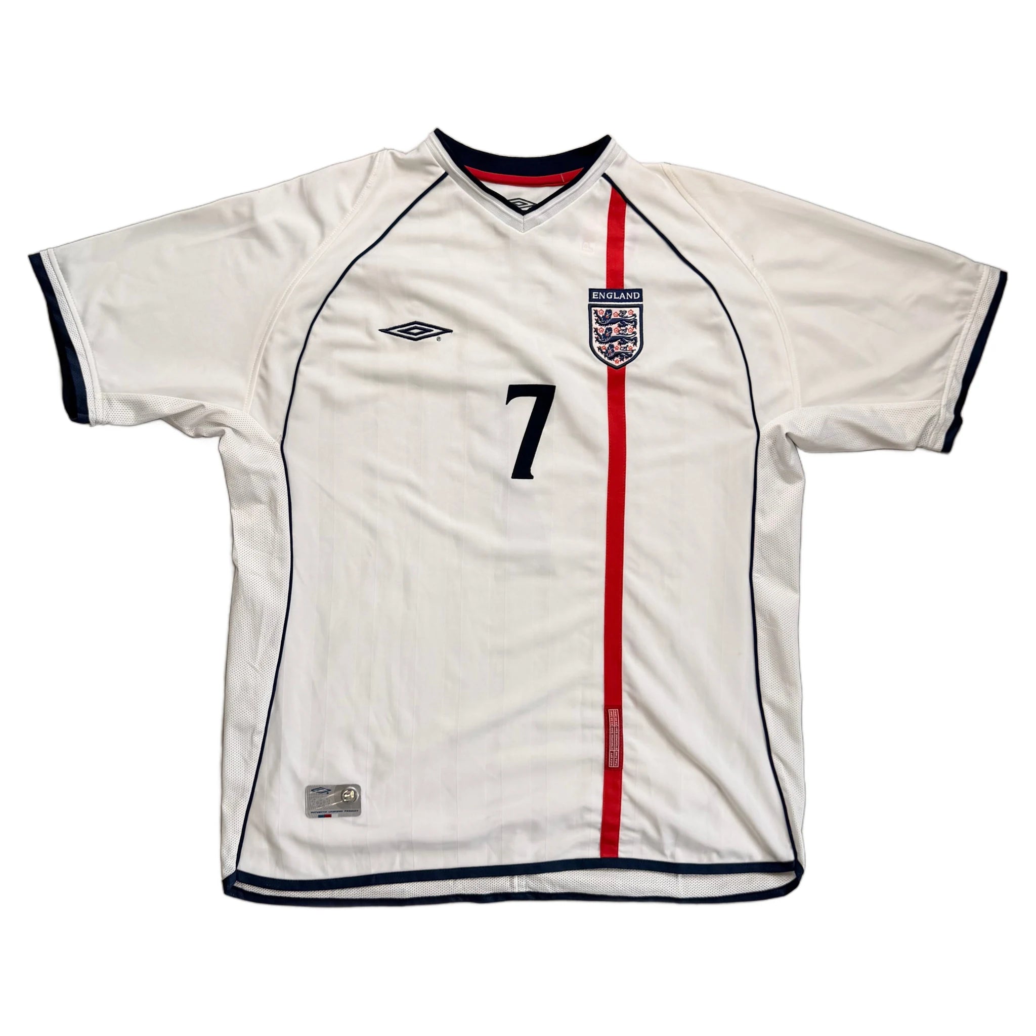 2001-03 England Home Beckham Shirt - XL