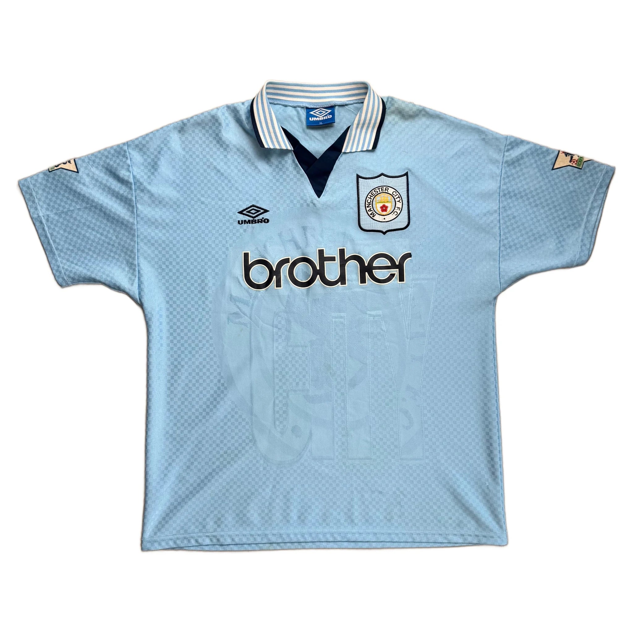 1995-96 Manchester City Home Shirt - XL