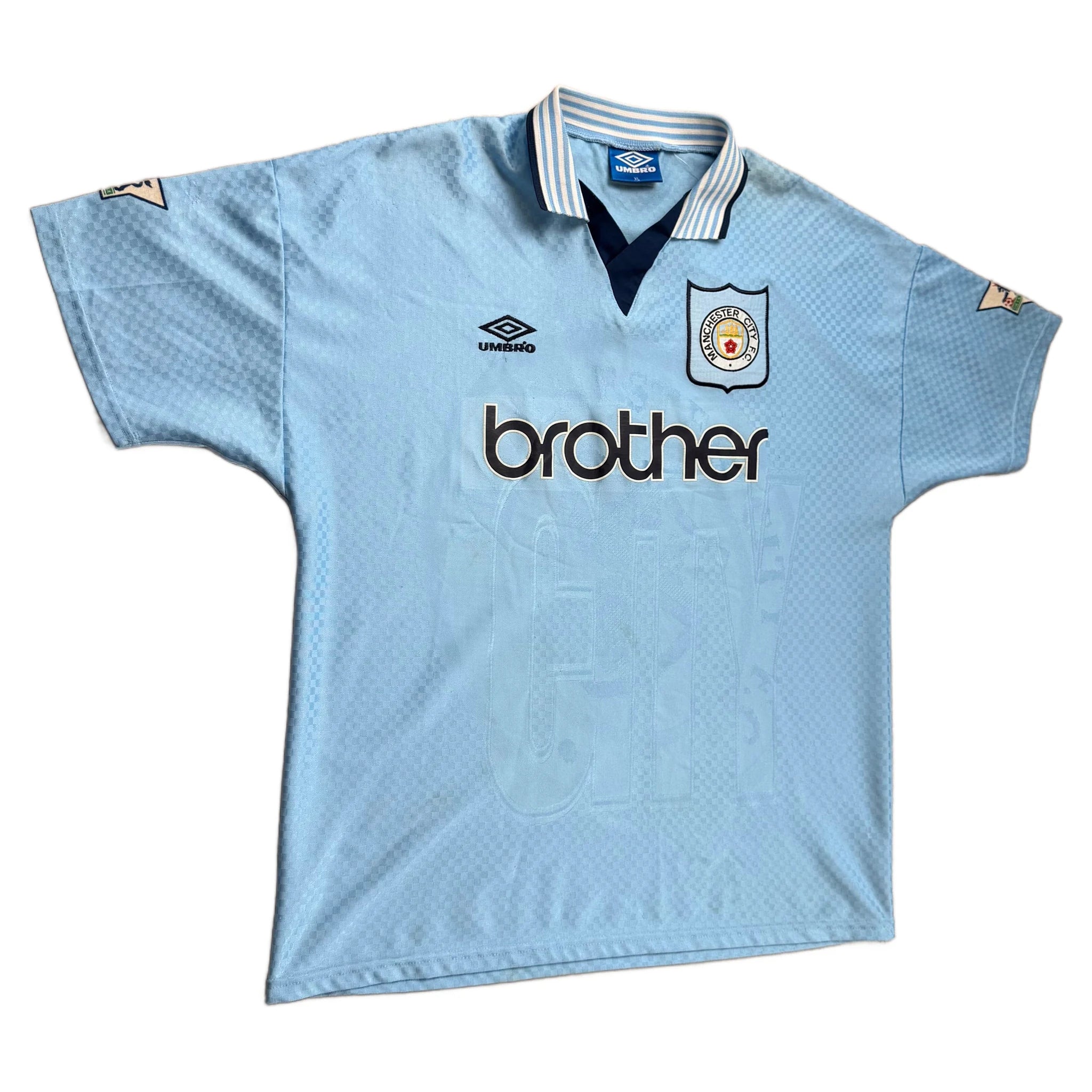 1995-96 Manchester City Home Shirt - XL