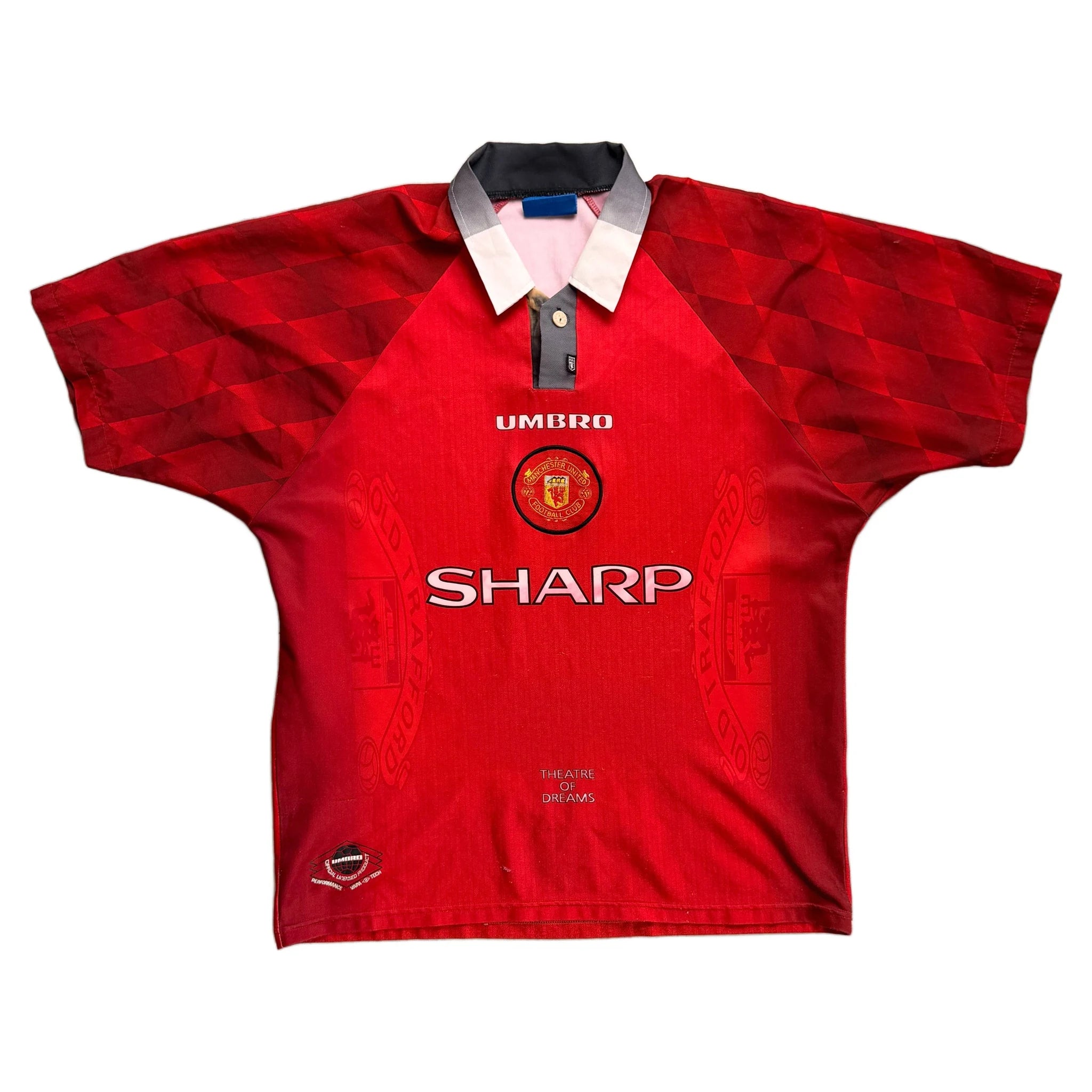 1996-97 Manchester United Home Shirt - L
