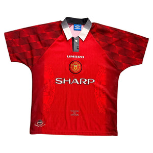 1996-97 Manchester United Home Shirt - L