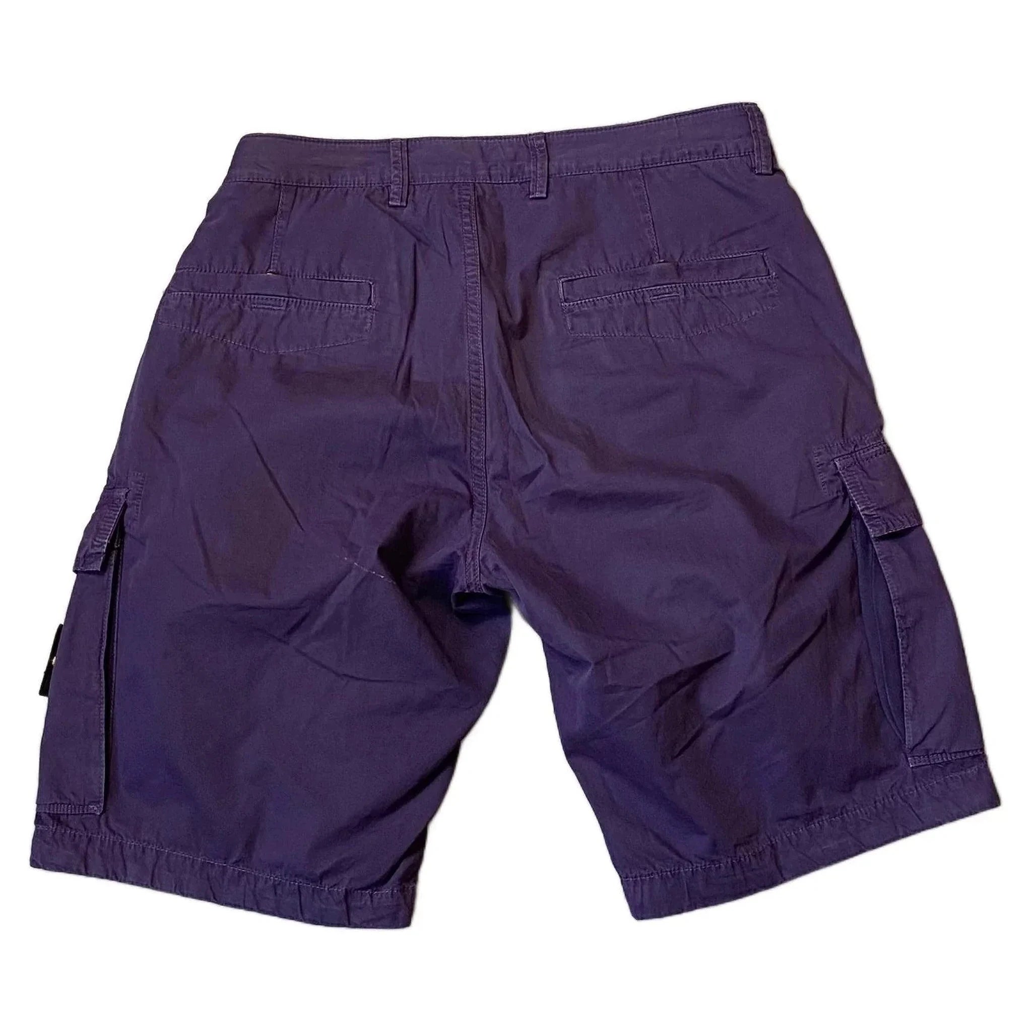 Purple Stone Island Cargo Shorts - W32 | The Streetwear Studio