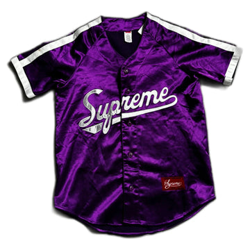Purple Supreme Baseball Shirt - S | The Streetwear Studio