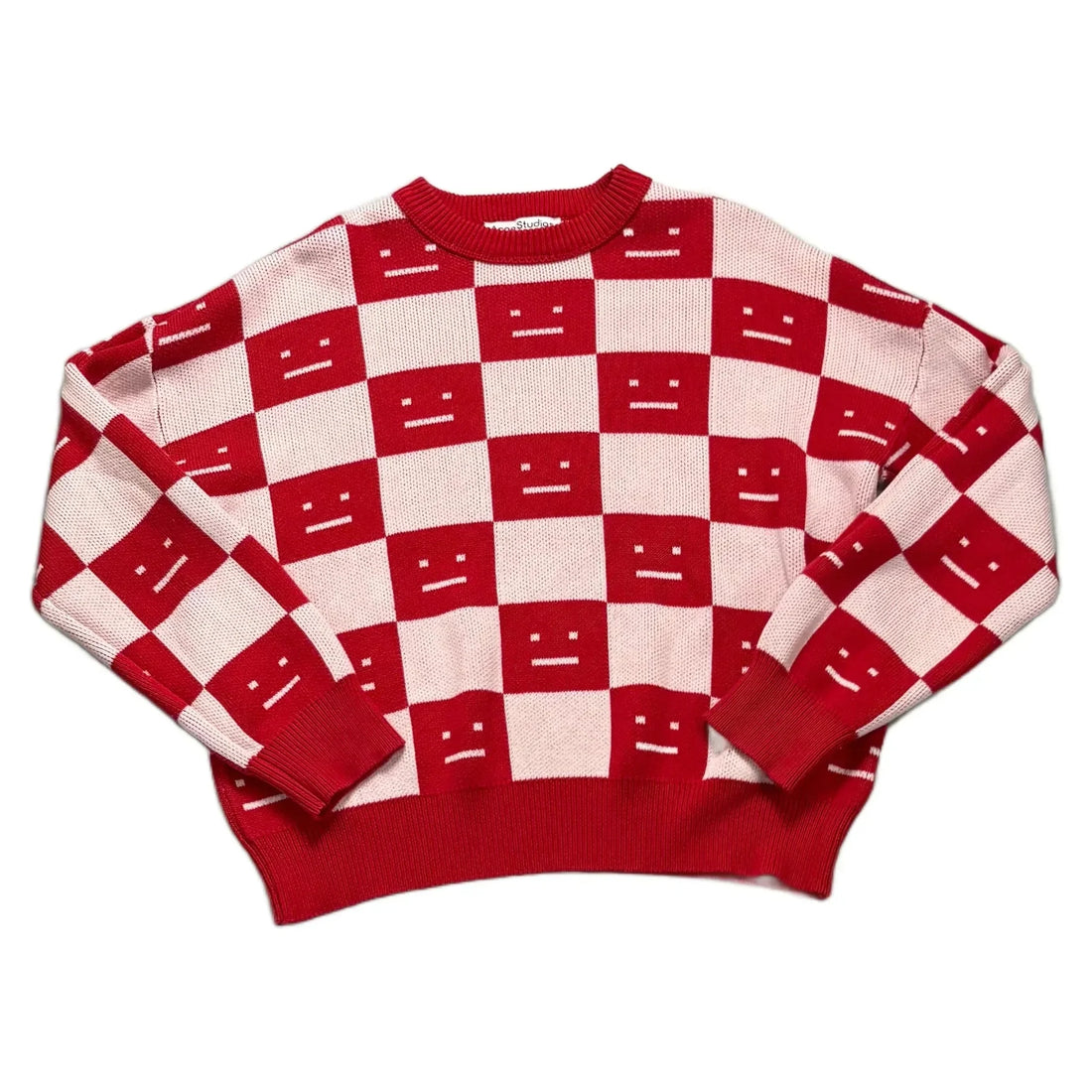 Red Acne Studios Knitted Sweatshirt - M | The Streetwear Studio