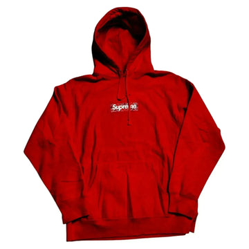 Red Supreme Bandana Box Logo Hoodie - L | The Streetwear Studio