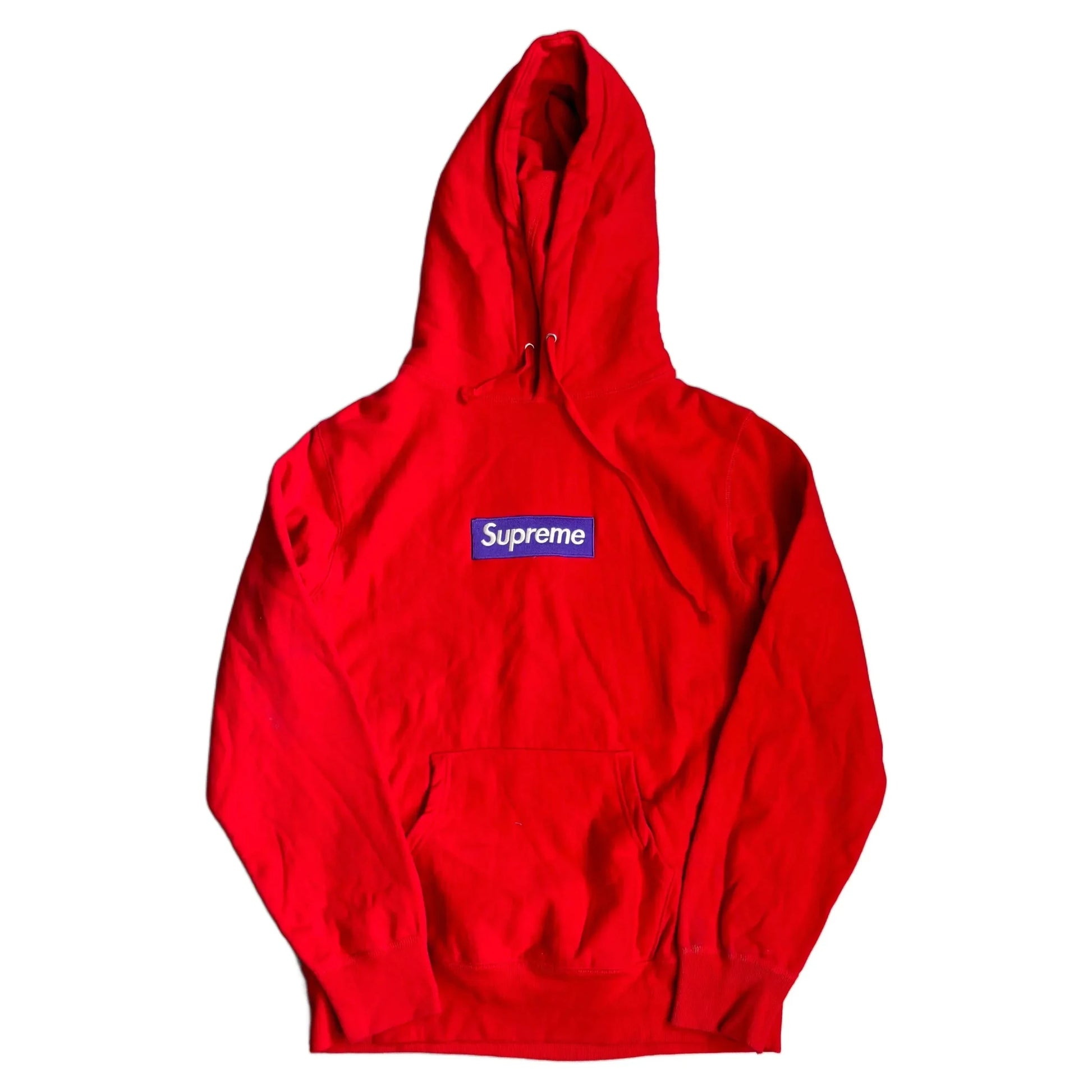 Red Supreme Box Logo Hoodie - M | The Streetwear Studio