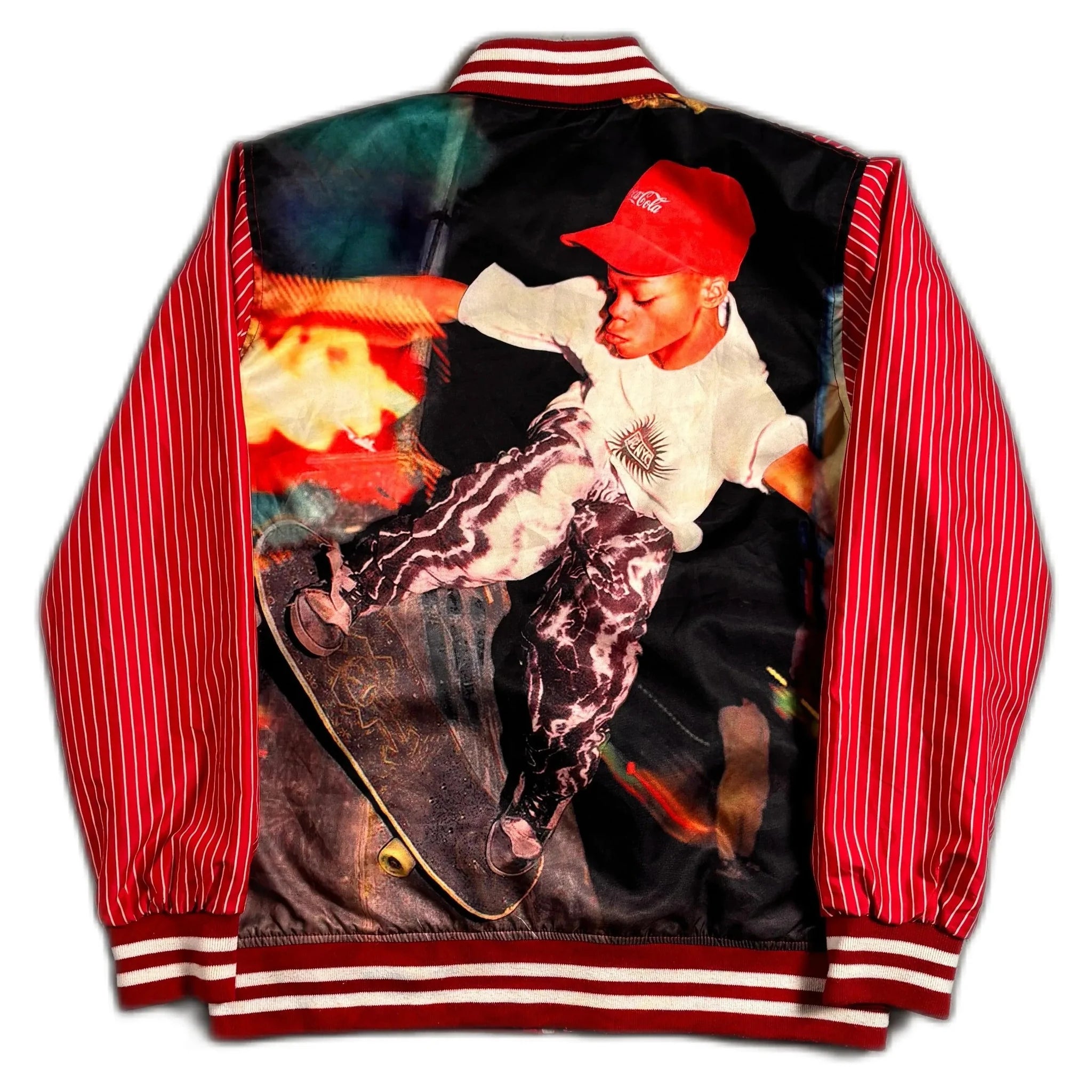 Red Supreme x Comme Des Garcons (CDG) Reversible Jacket - M | The Streetwear Studio