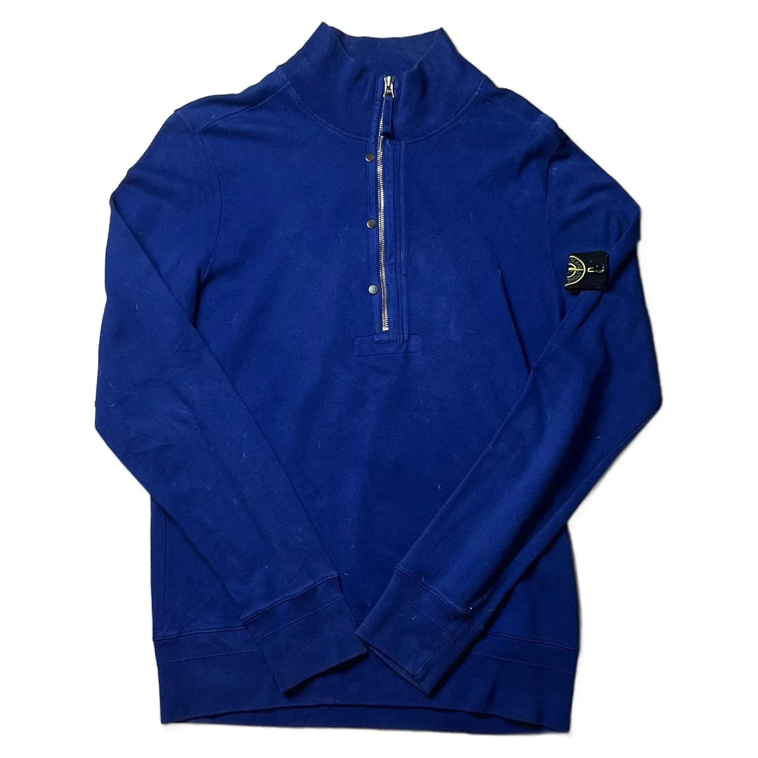 Stone Island 1/4 Zip Sweatshirt - L | The Streetwear Studio