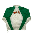 Vintage 80s Green + White Nike Miami USA Spell-Out Windbreaker Jacket - Large - The Streetwear Studio