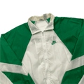 Vintage 80s Green + White Nike Miami USA Spell-Out Windbreaker Jacket - Large - The Streetwear Studio