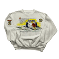 Vintage 80s White Adidas Tennis Spell-Out Sweatshirt - Large - The Streetwear Studio