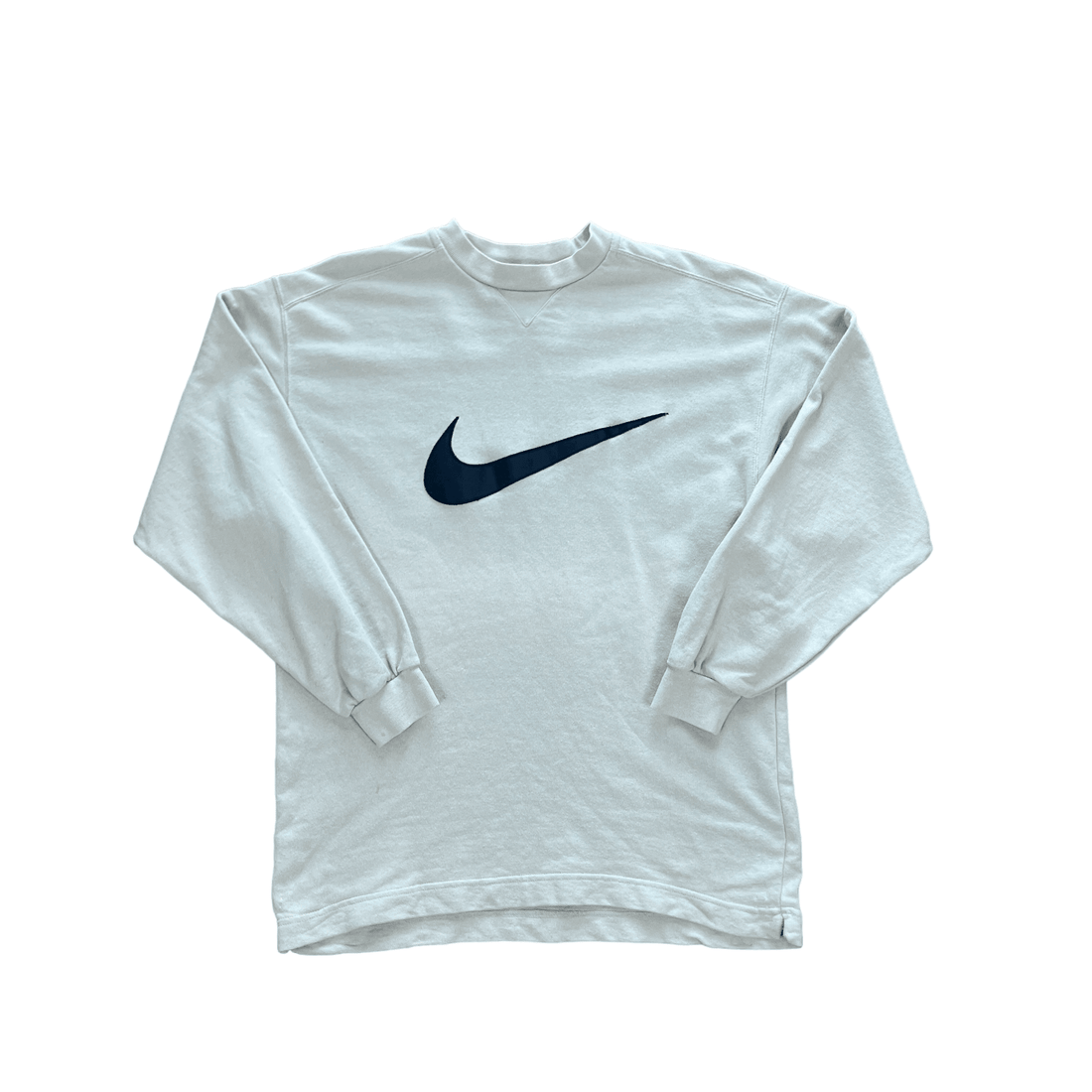 Vintage 90s Beige Nike Sweatshirt - Medium - The Streetwear Studio