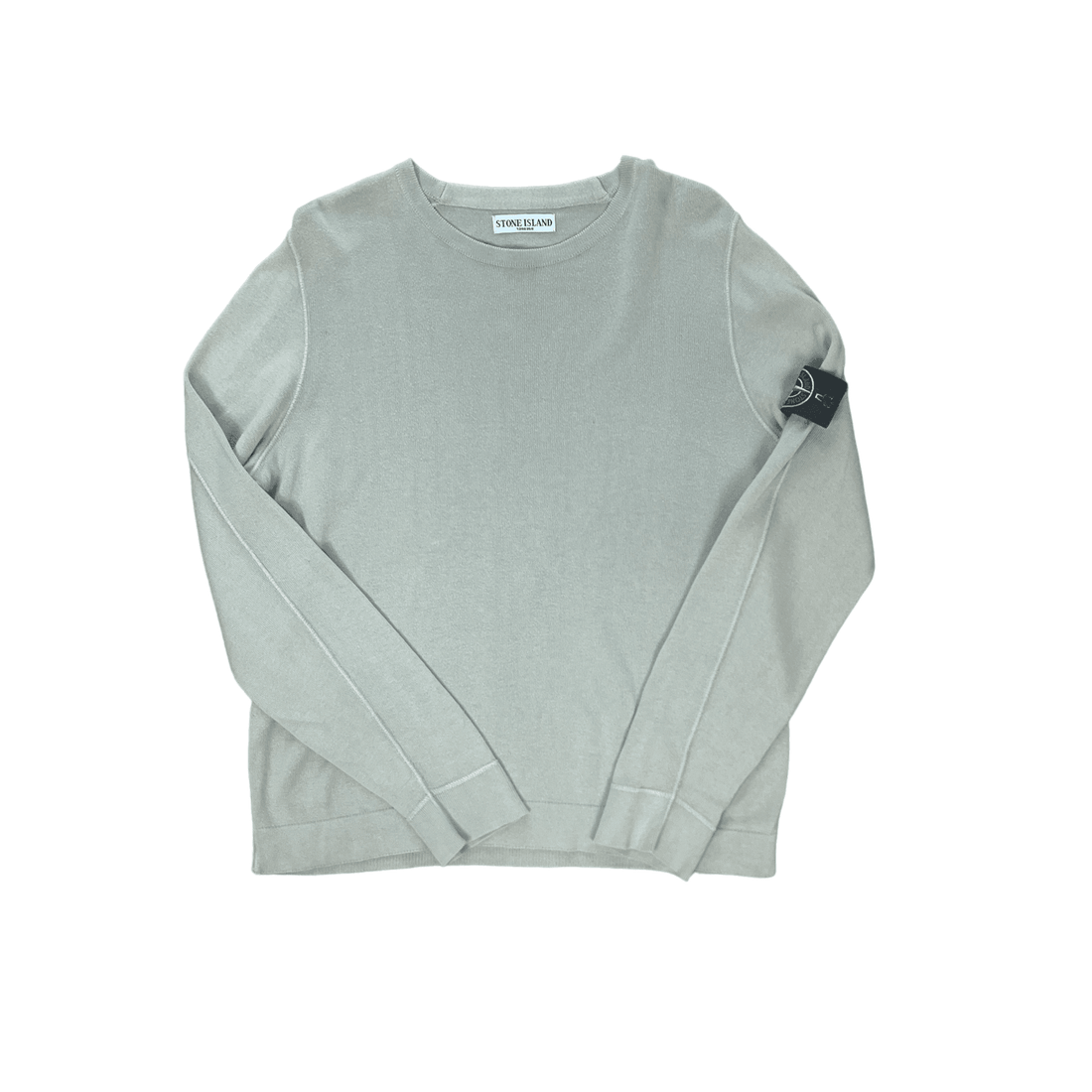 Vintage 90s Beige Stone Island Sweatshirt - Large - The Streetwear Studio