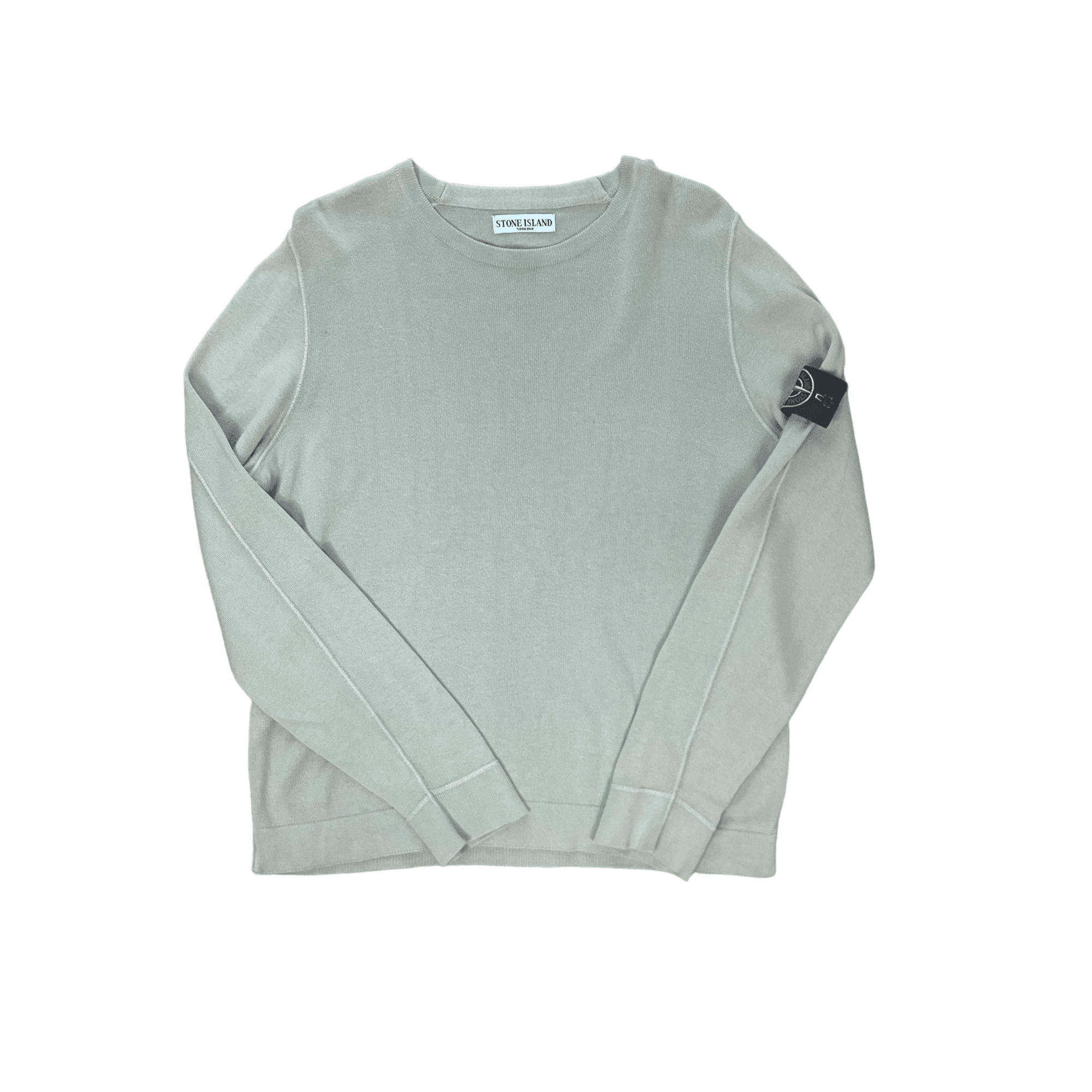 Vintage 90s Beige Stone Island Sweatshirt - Large - The Streetwear Studio