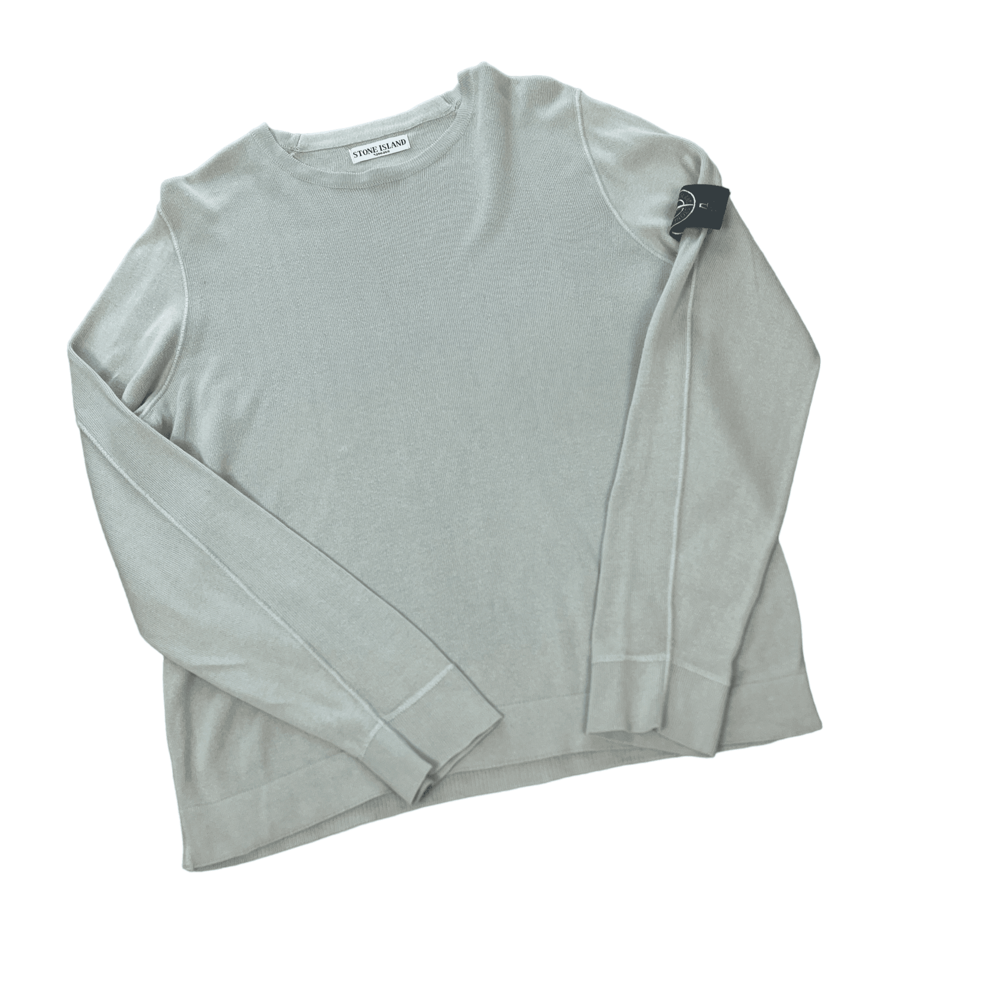Vintage 90s Beige Stone Island Sweatshirt - Large - The Streetwear Studio