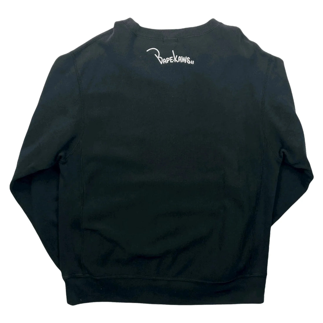 Vintage 90s Black A Bathing Ape (BAPE) x Kaws Sweatshirt - M | The Streetwear Studio