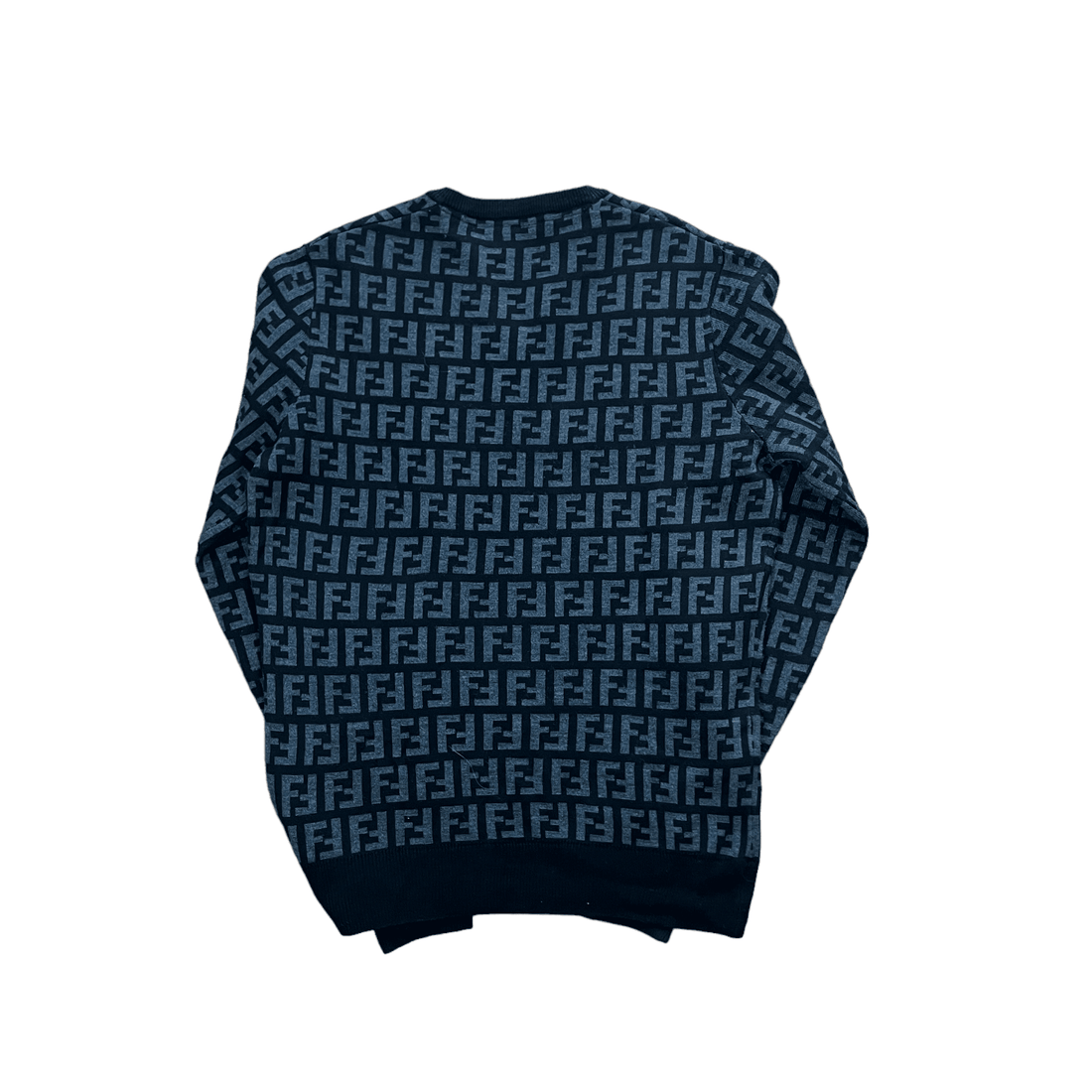 Vintage 90s Black Fendi Monogram Sweatshirt - Recommended Size - Large - The Streetwear Studio