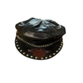 Vintage 90s Black Harley Davidson Leather Hat - The Streetwear Studio