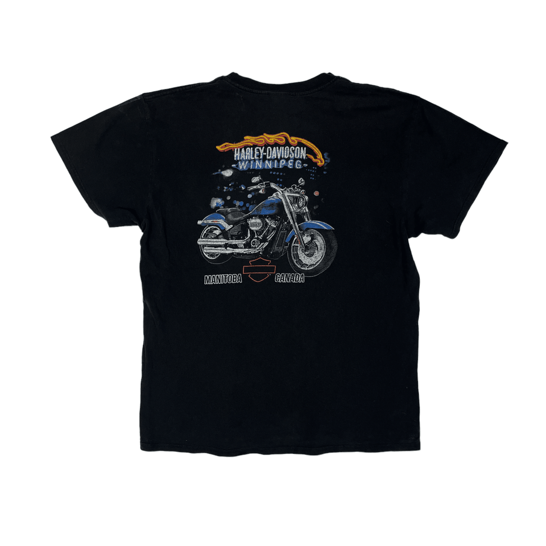 Vintage 90s Black Harley Davidson Tee - Large - The Streetwear Studio