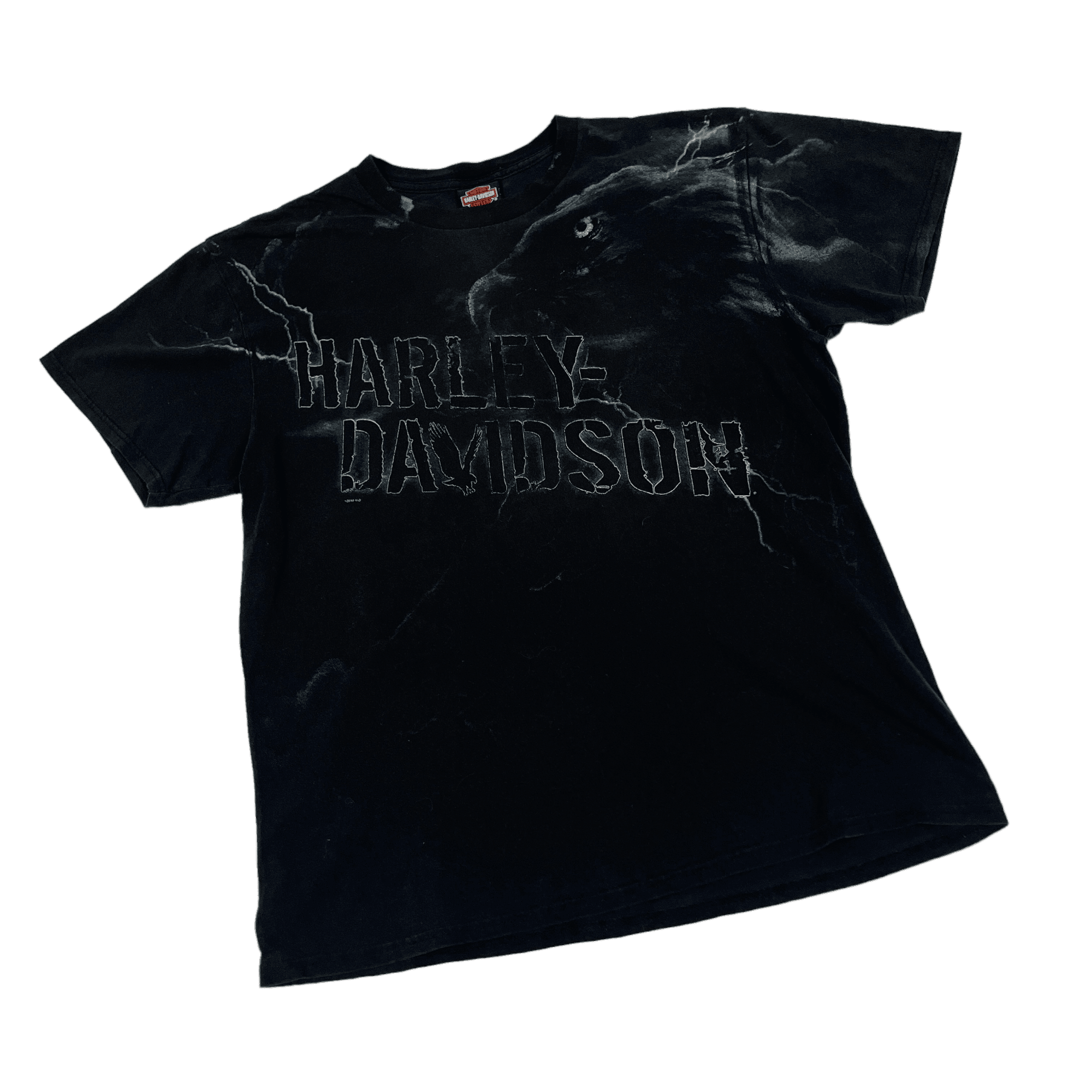 Vintage 90s Black Harley Davidson Tee - Large - The Streetwear Studio