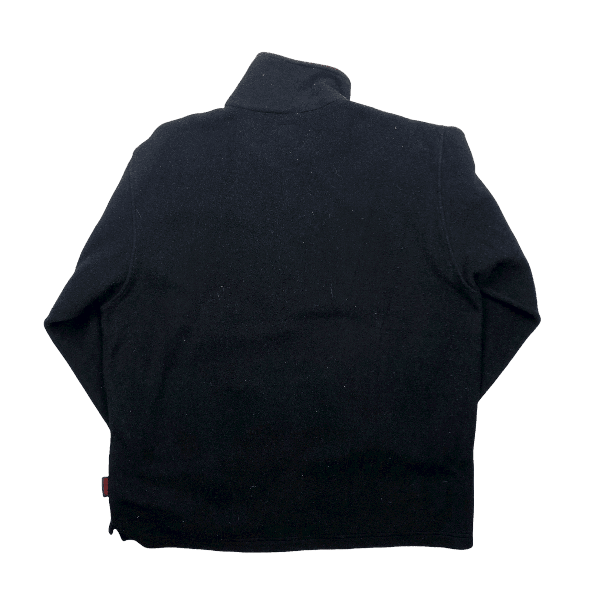 Vintage 90s Black Marlboro Half Zip Fleece - Extra Large - The Streetwear Studio
