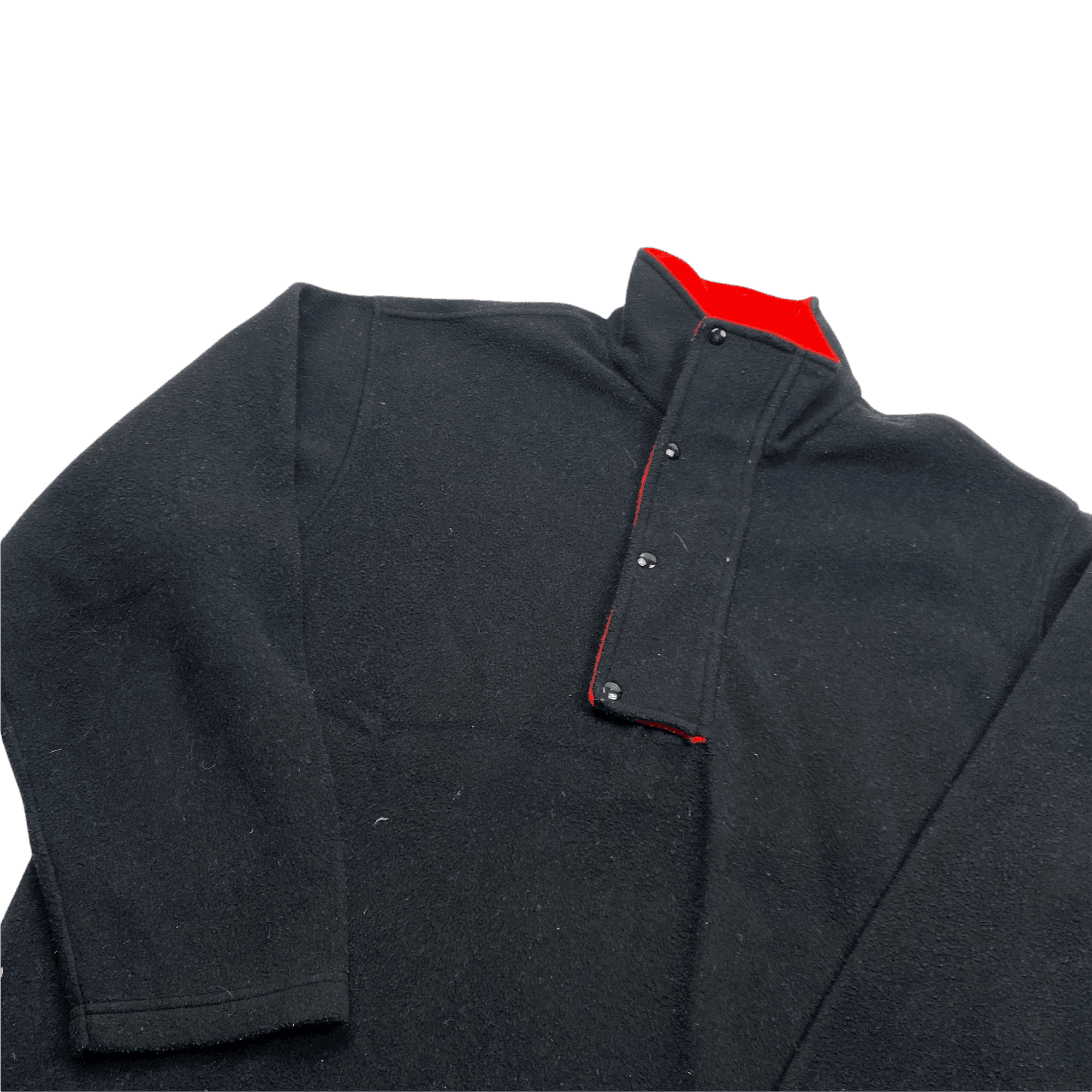 Vintage 90s Black Marlboro Half Zip Fleece - Extra Large - The Streetwear Studio