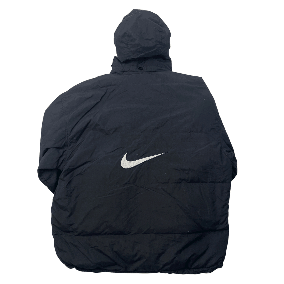 Vintage 90s Black Nike Coat/ Jacket - Large (Recommended Size - Extra Large) - The Streetwear Studio