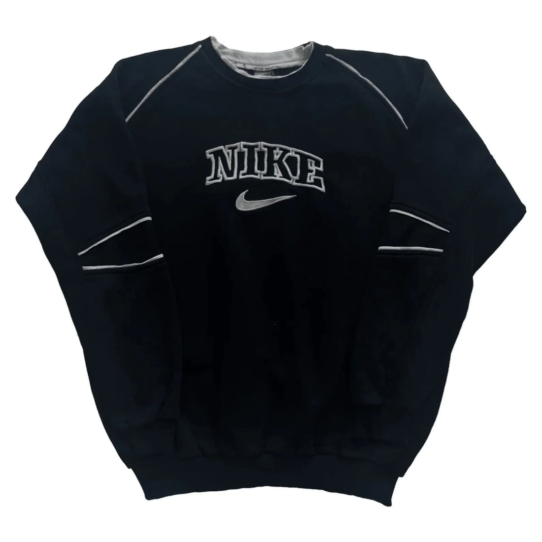 Vintage 90s Black Nike Spell-Out Sweatshirt - XL (Recommended Size - L) | The Streetwear Studio