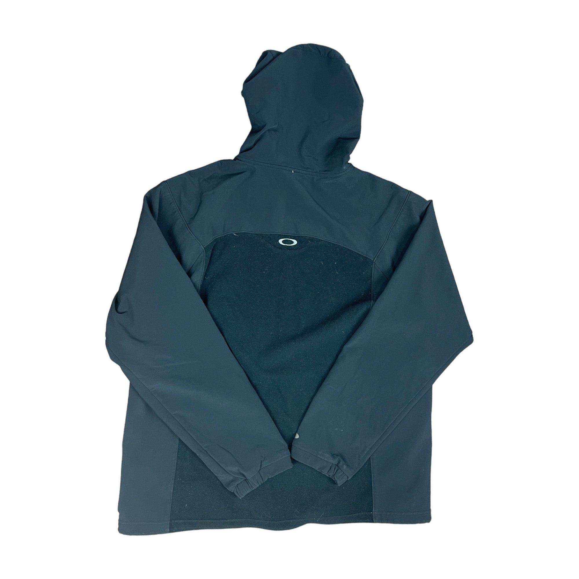 Vintage 90s Black Oakley Zip Up Hoodie - Extra Large - The Streetwear Studio