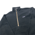 Vintage 90s Black Patagonia Half Zip Synchilla Fleece - Extra Large - The Streetwear Studio