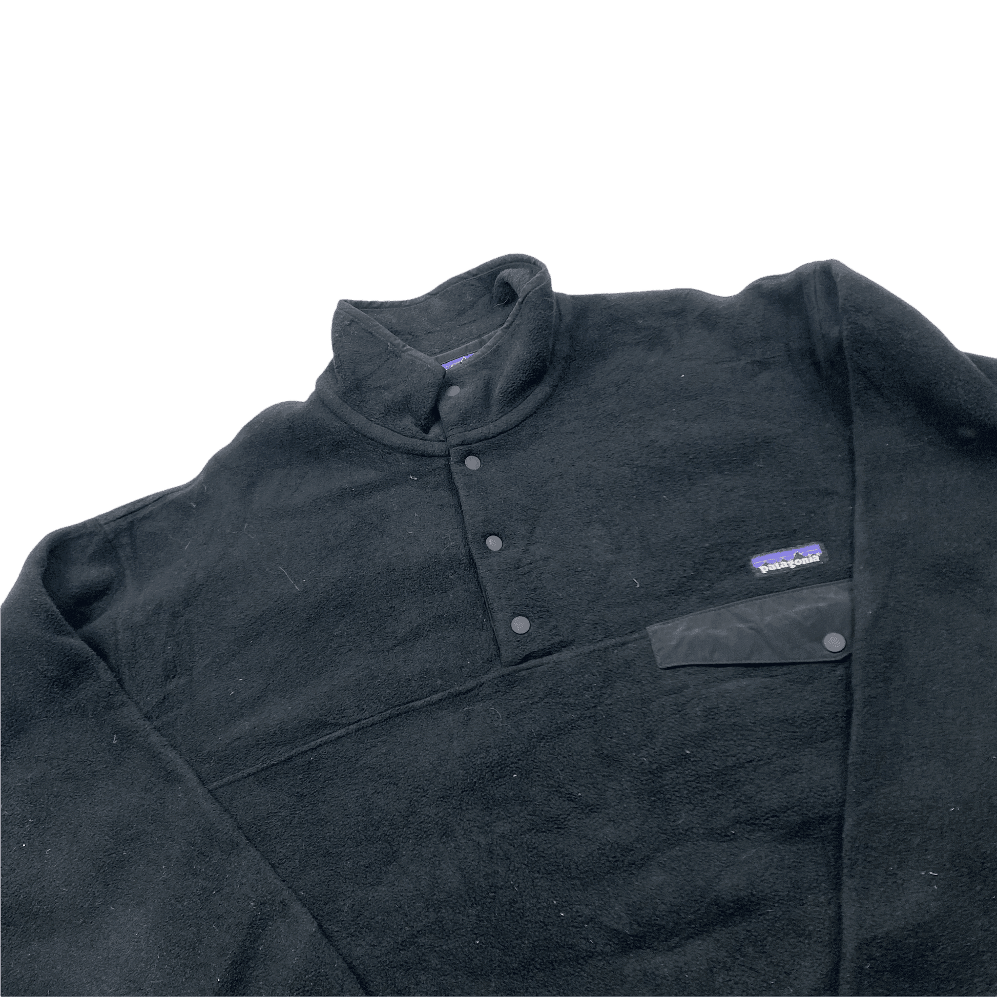 Vintage 90s Black Patagonia Synchilla Fleece - Large - The Streetwear Studio