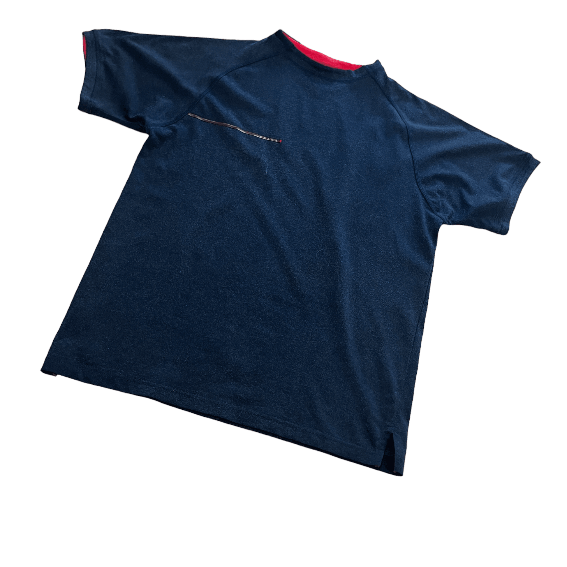 Vintage 90s Black Prada Tee - Extra Large - The Streetwear Studio
