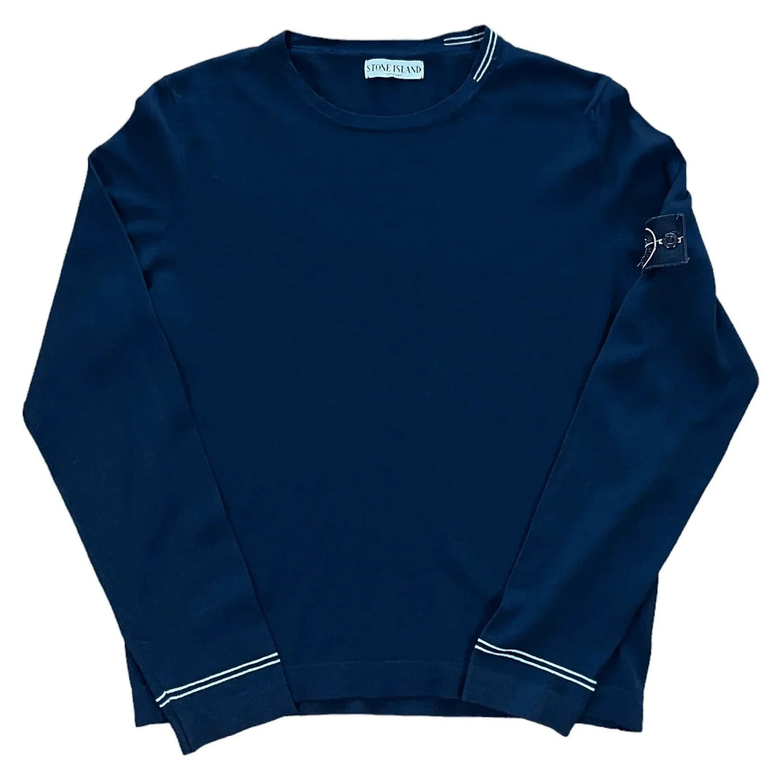 Vintage 90s Black Stone Island Sweatshirt - S | The Streetwear Studio