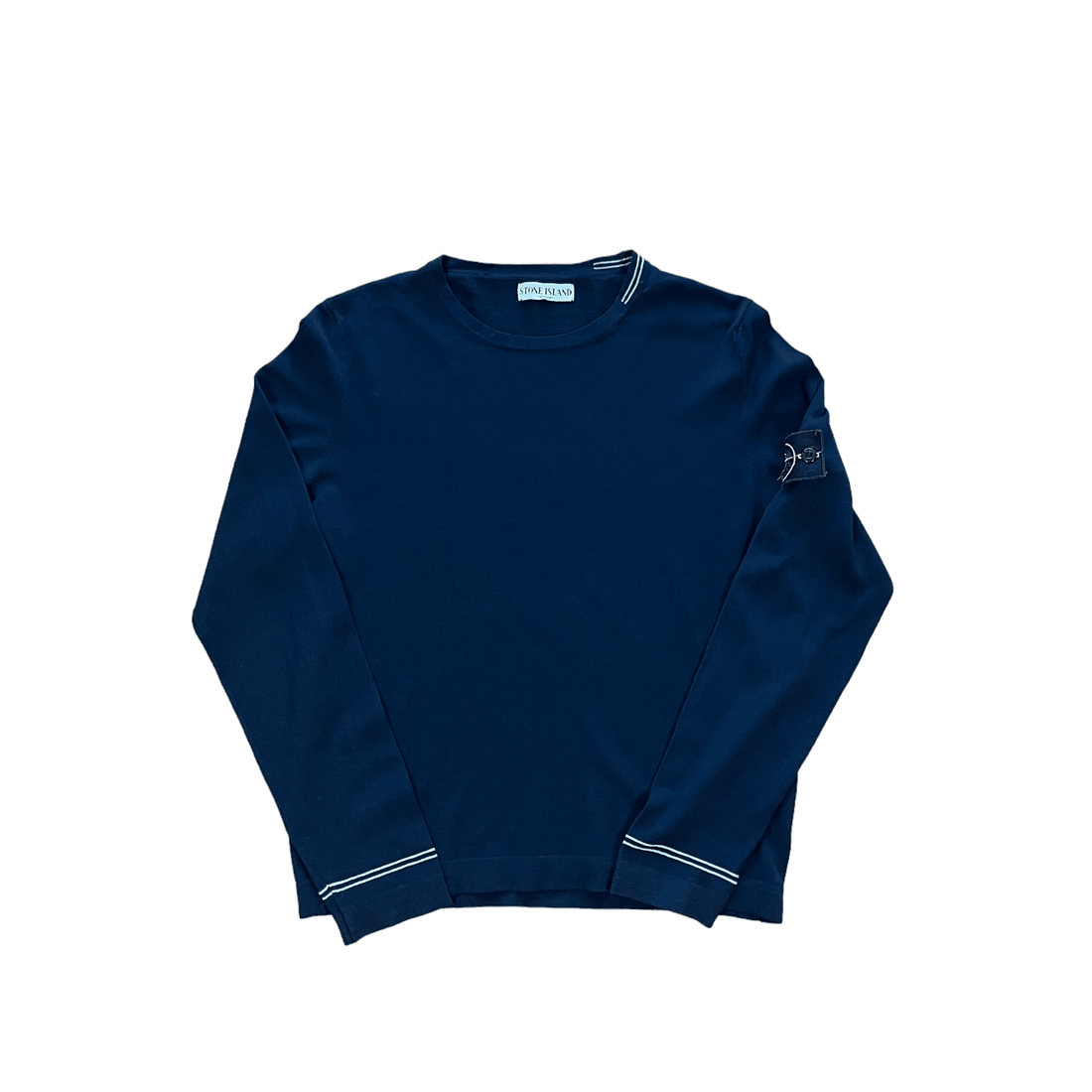 Vintage 90s Black Stone Island Sweatshirt - Small - The Streetwear Studio