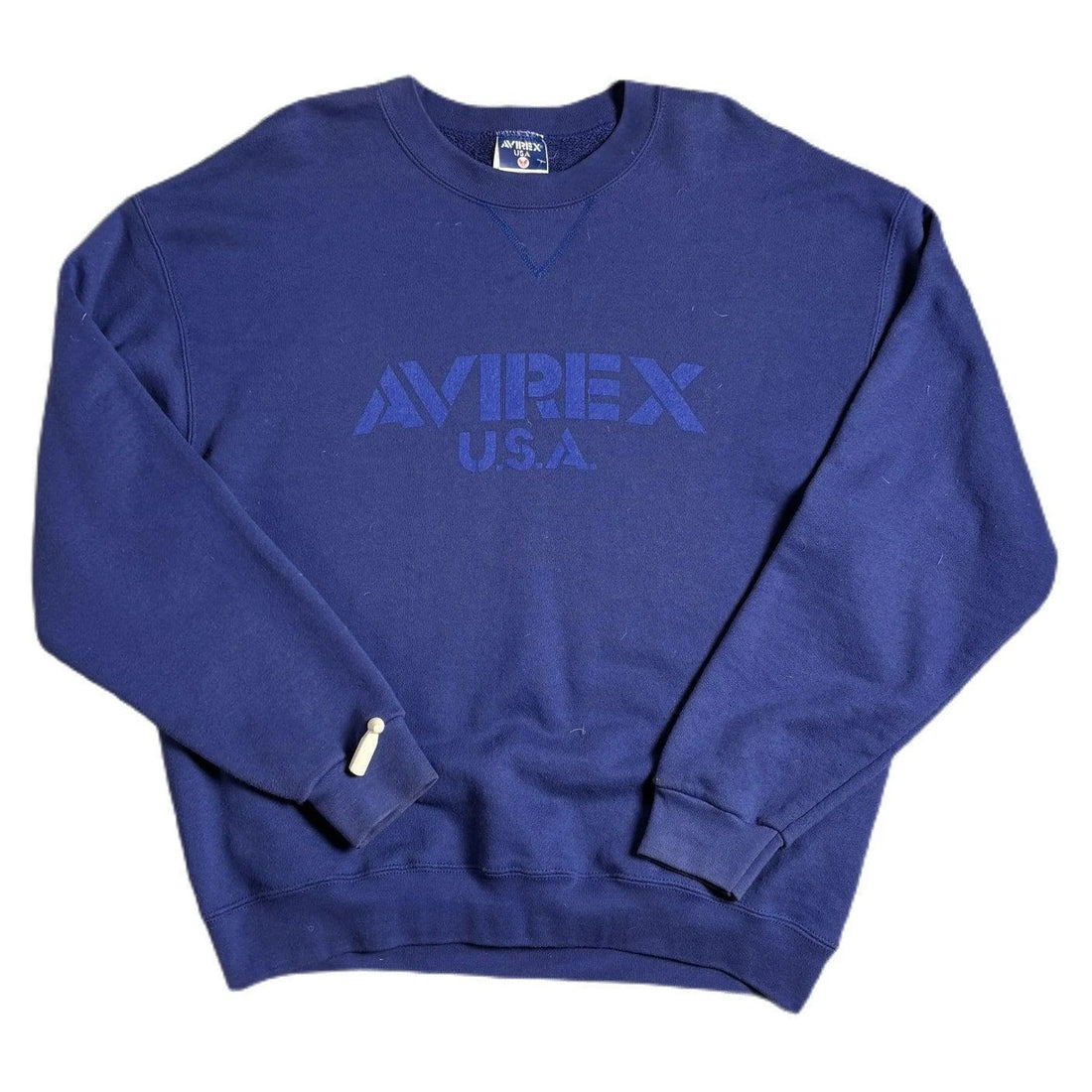 Vintage 90s Blue Avirex Sweatshirt - L | The Streetwear Studio