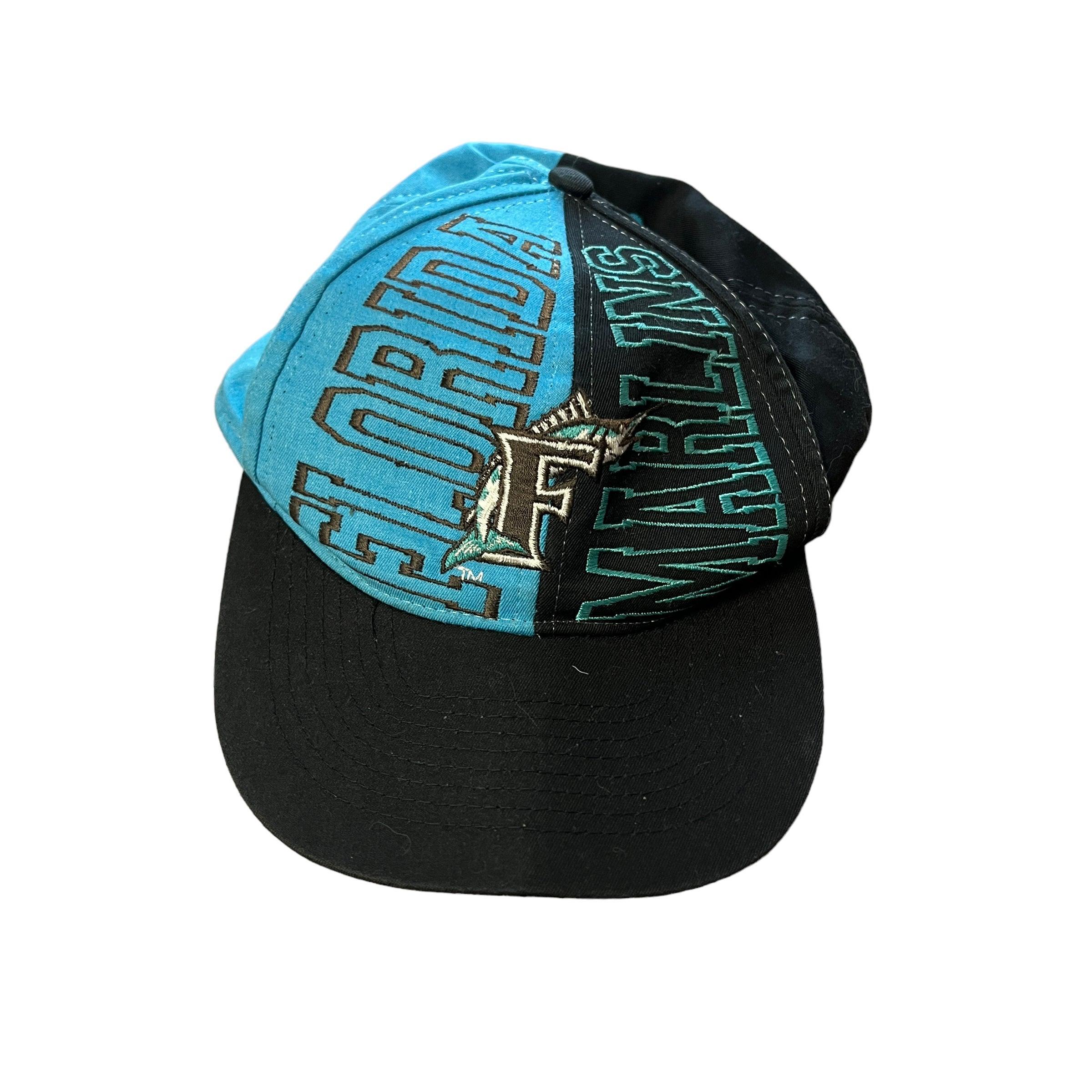 Vintage 90s Blue + Black Florida Marlines Cap - The Streetwear Studio