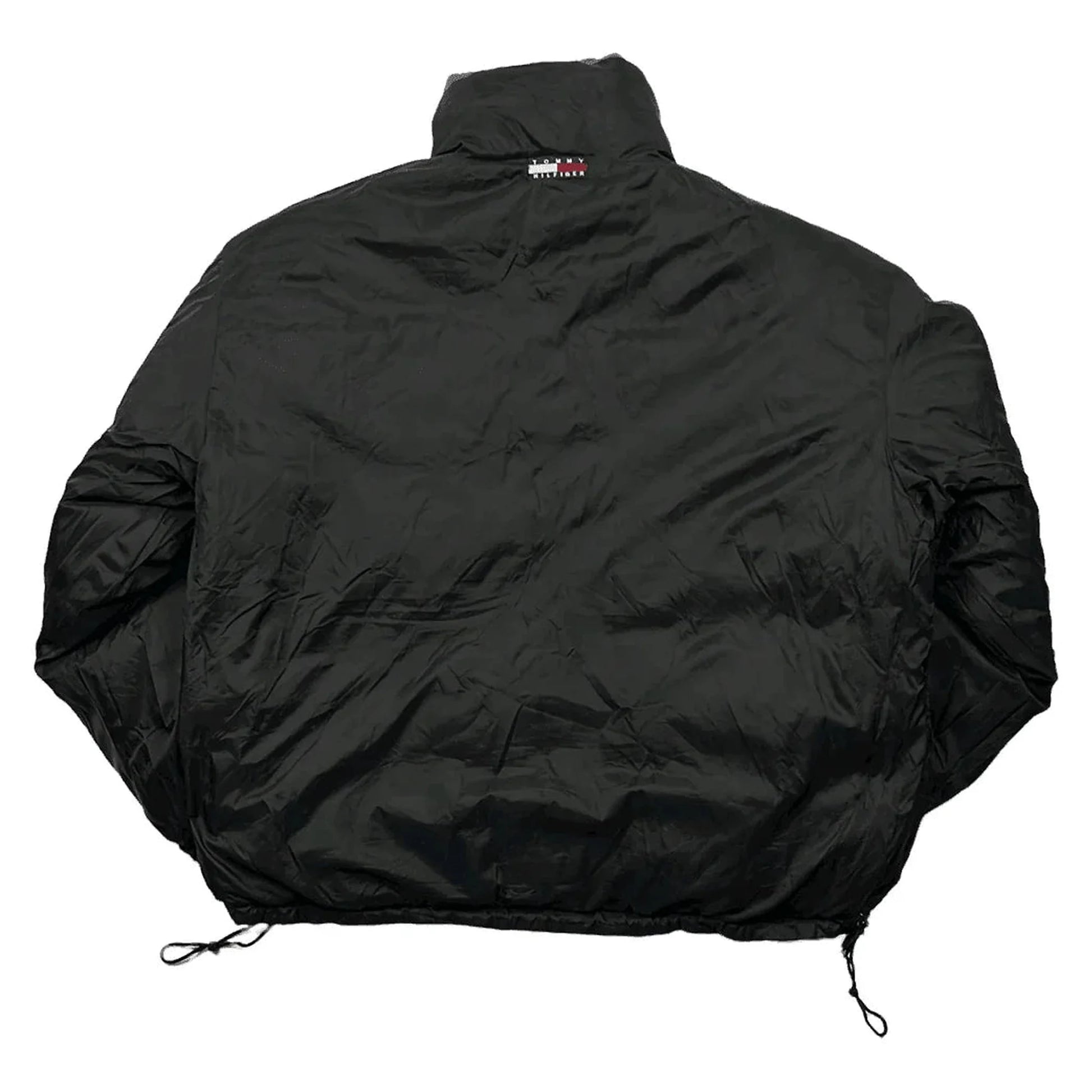 Vintage 90s Blue + Black Tommy Hilfiger Reversible Puffer Coat/ Jacket - XL | The Streetwear Studio