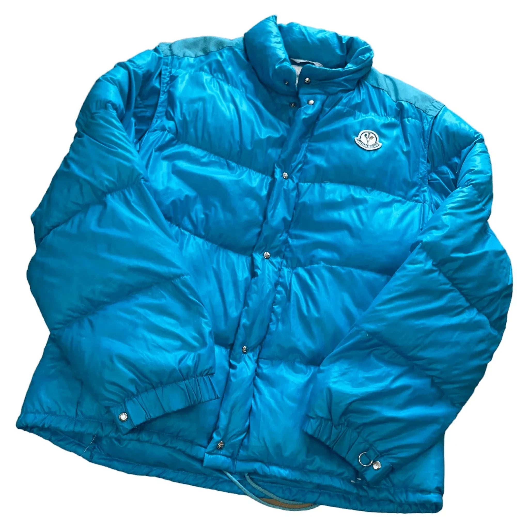 Vintage 90s Blue Moncler Grenoble Puffer Coat - M | The Streetwear Studio