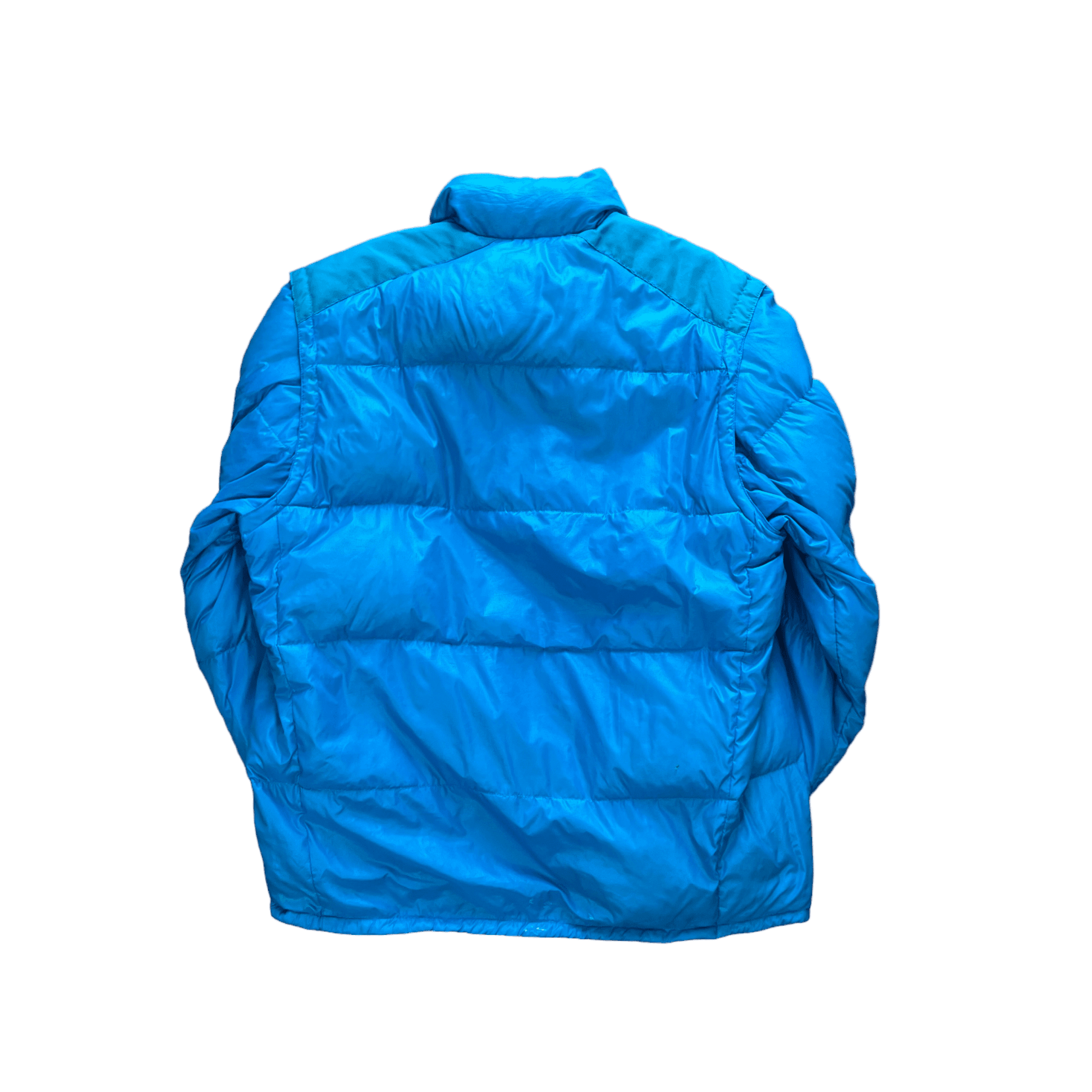 Vintage 90s Blue Moncler Grenoble Puffer Coat - Medium - The Streetwear Studio