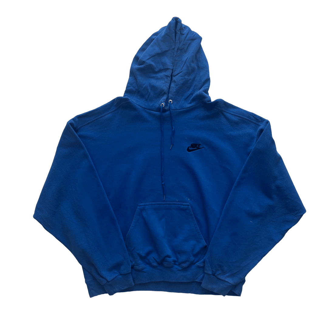 Vintage 90s Blue Nike Hoodie - Large - The Streetwear Studio