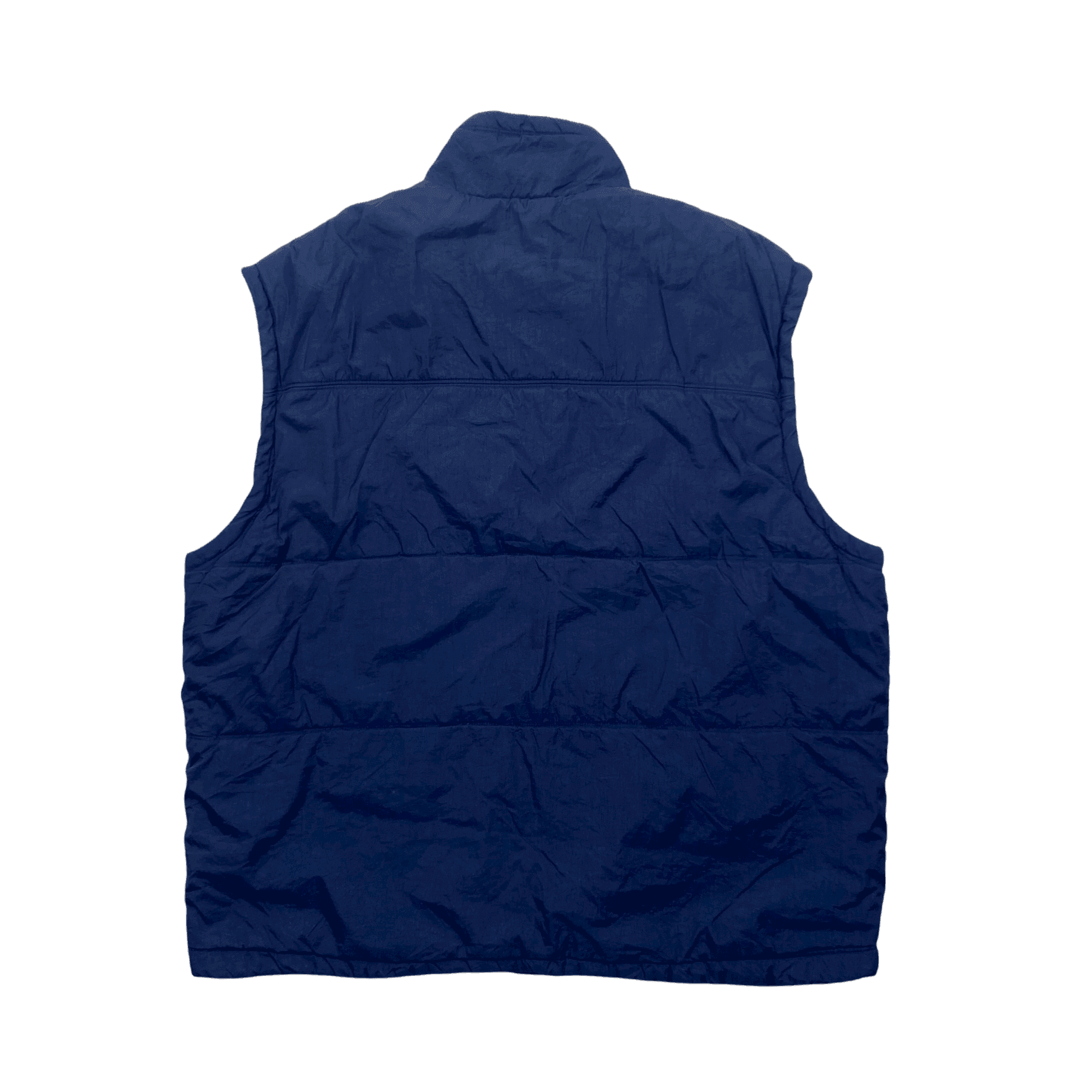 Vintage 90s Blue Nike Puffer Gilet - Extra Large - The Streetwear Studio