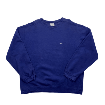 Vintage 90s Blue Nike Sweatshirt - Extra Large - The Streetwear Studio