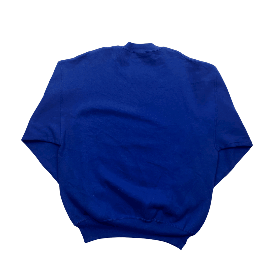 Vintage 90s Blue Nutmeg Dallas Cowboys NFL Spell-Out Sweatshirt - Extra Large - The Streetwear Studio