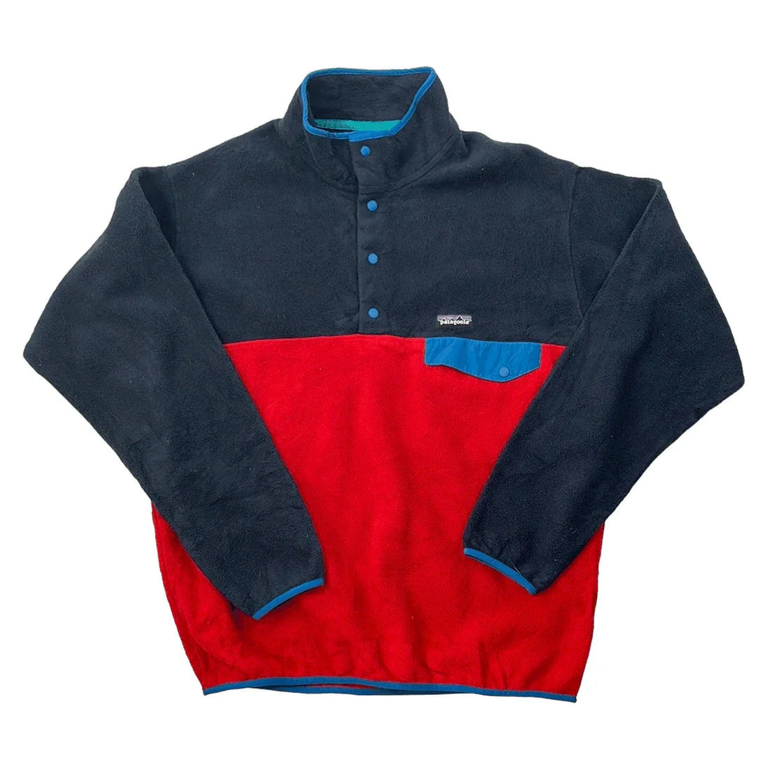Vintage 90s Blue + Red Patagonia Synchilla Fleece - L | The Streetwear Studio
