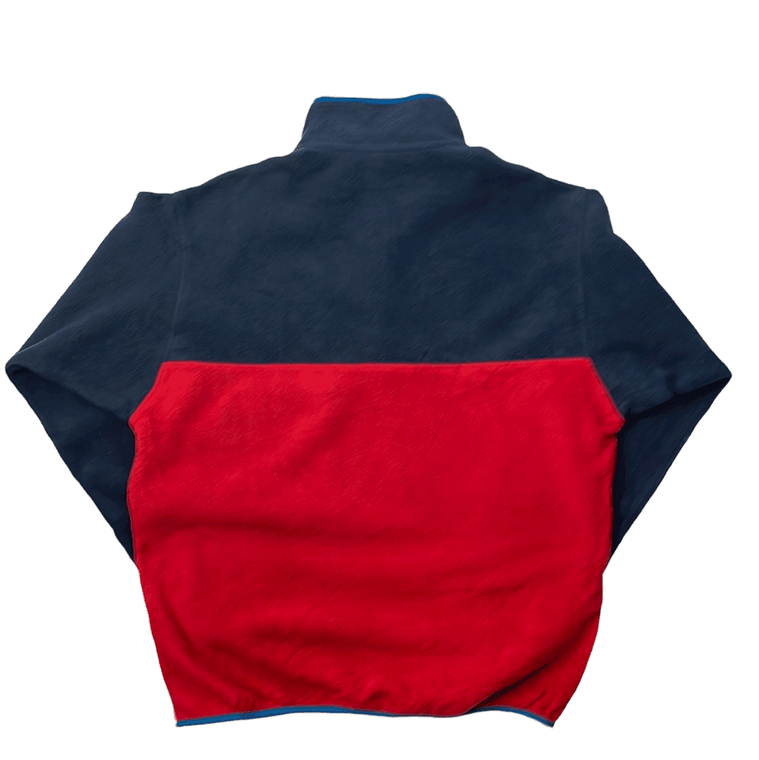 Vintage 90s Blue + Red Patagonia Synchilla Fleece - Large - The Streetwear Studio