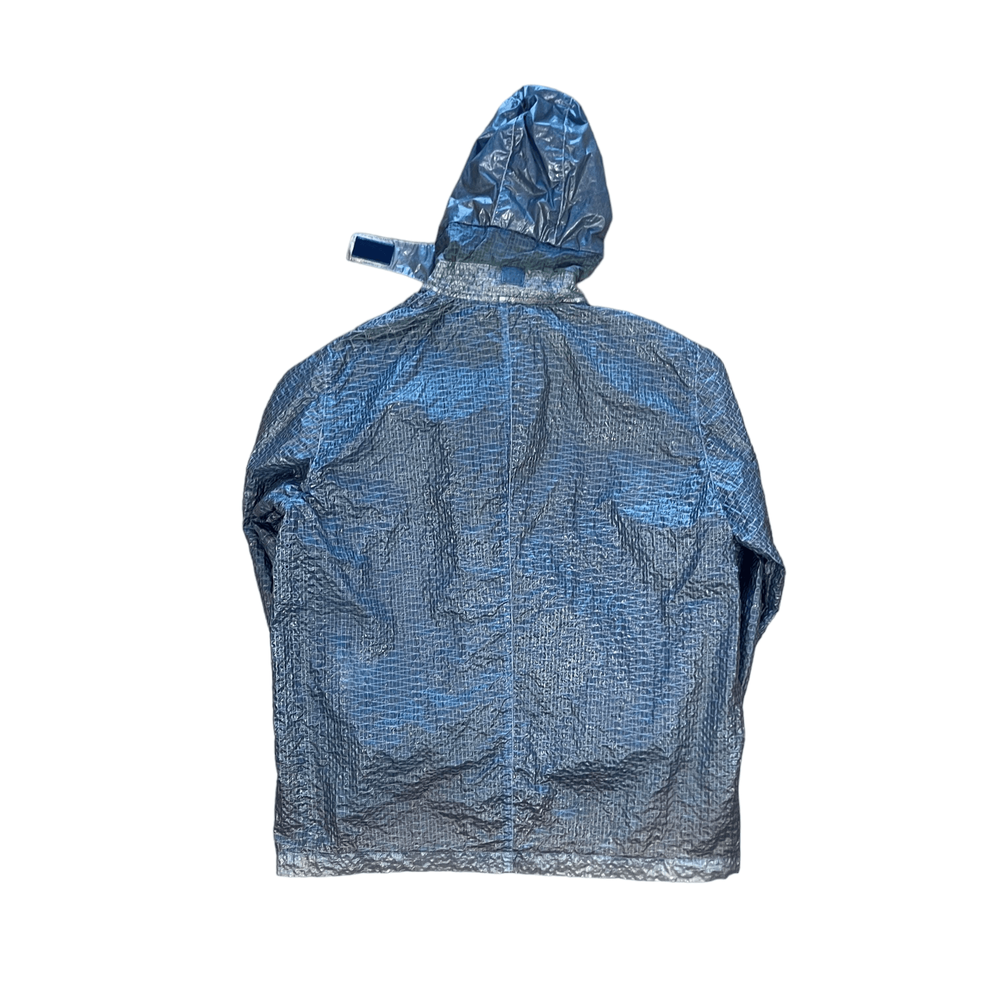 Vintage 90s Blue Stone Island Paper Jacket - Extra Large - The Streetwear Studio