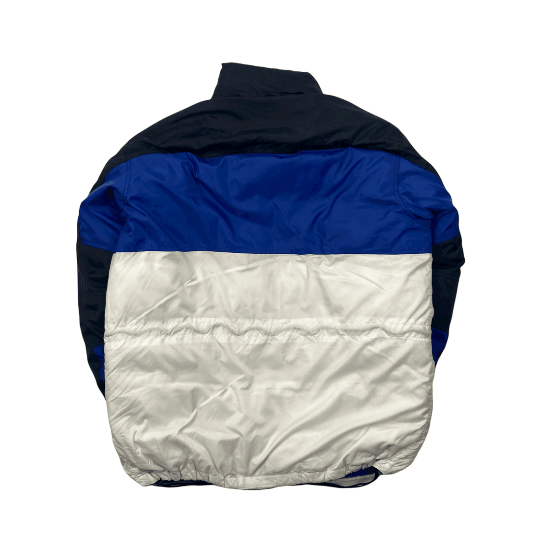 Vintage 90s Blue, White + Black Ralph Lauren Polo Sport Artic Challenge Puffer Coat/ Jacket - Large - The Streetwear Studio