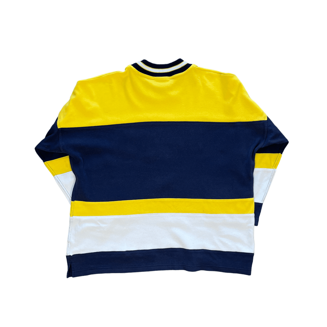 Vintage 90s Blue, Yellow + White Umbro Scotland Football Sweatshirt - Medium - The Streetwear Studio